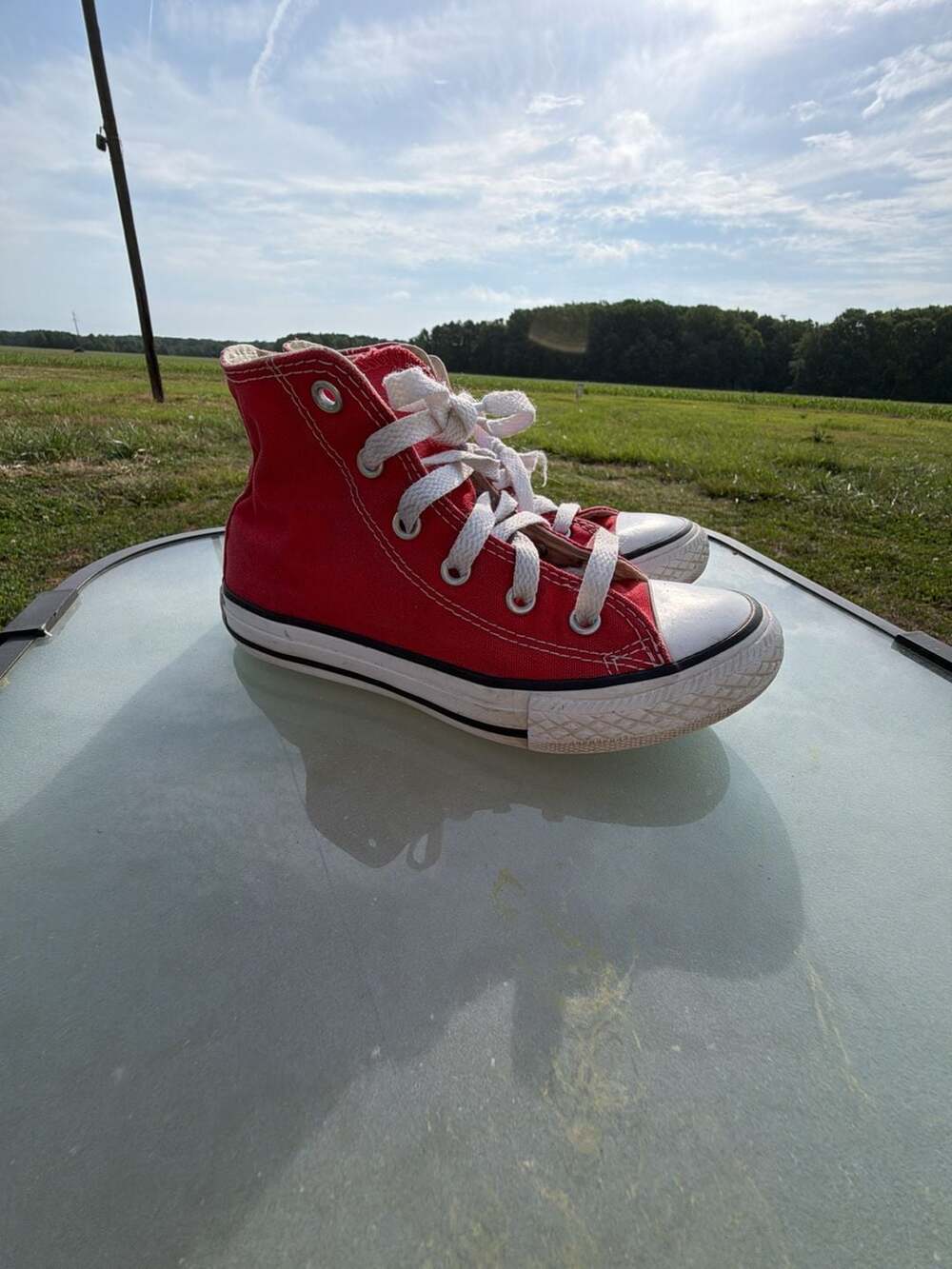 Converse Chuck Taylor All Star High Top Red Youth Size 13